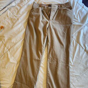 Women's Lee Regular Fit Straight Leg Dress/Chino Pants - Size 10 TALL